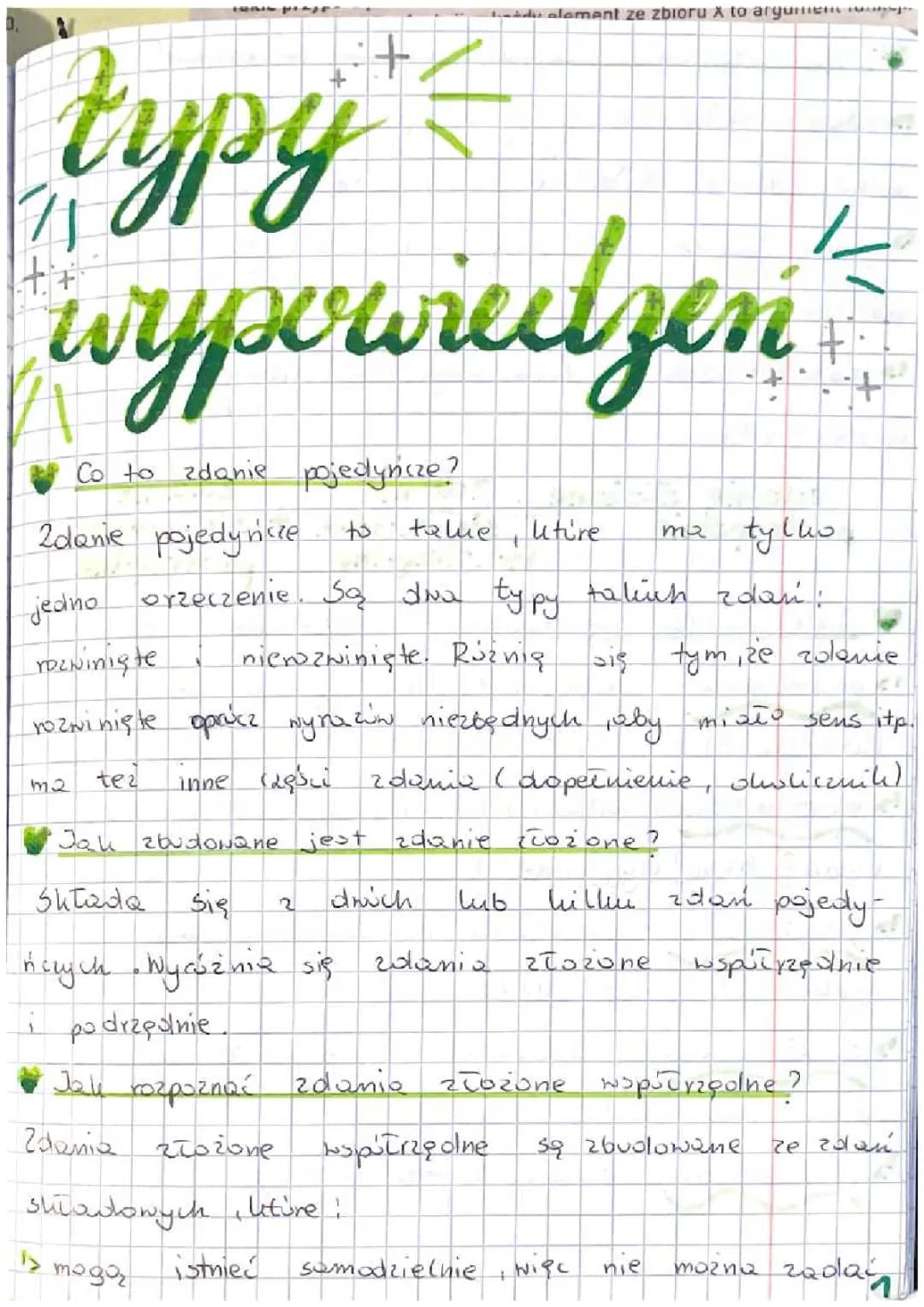 Typy wypowiedzeń