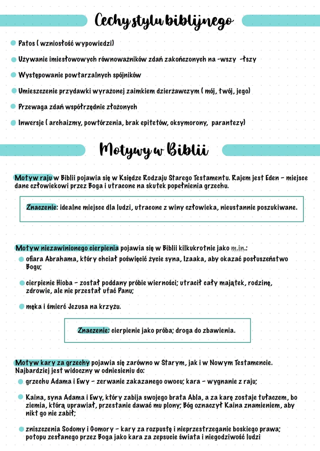 Biblia
Postacie biblijne
Postacie biblijne to jeden z filarów historii Starego i Nowego Testamentu. Opowieści o nich są cennym
źródłem infor