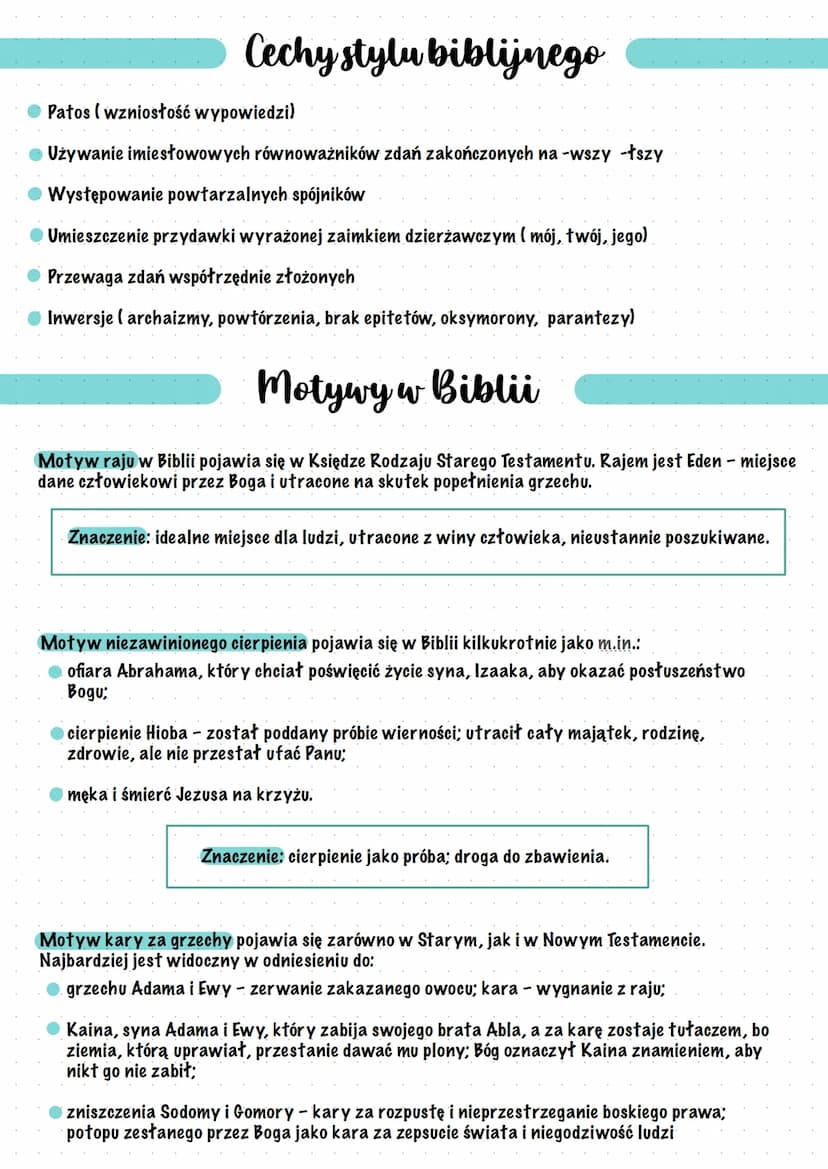 Biblia
Postacie biblijne
Postacie biblijne to jeden z filarów historii Starego i Nowego Testamentu. Opowieści o nich są cennym
źródłem infor