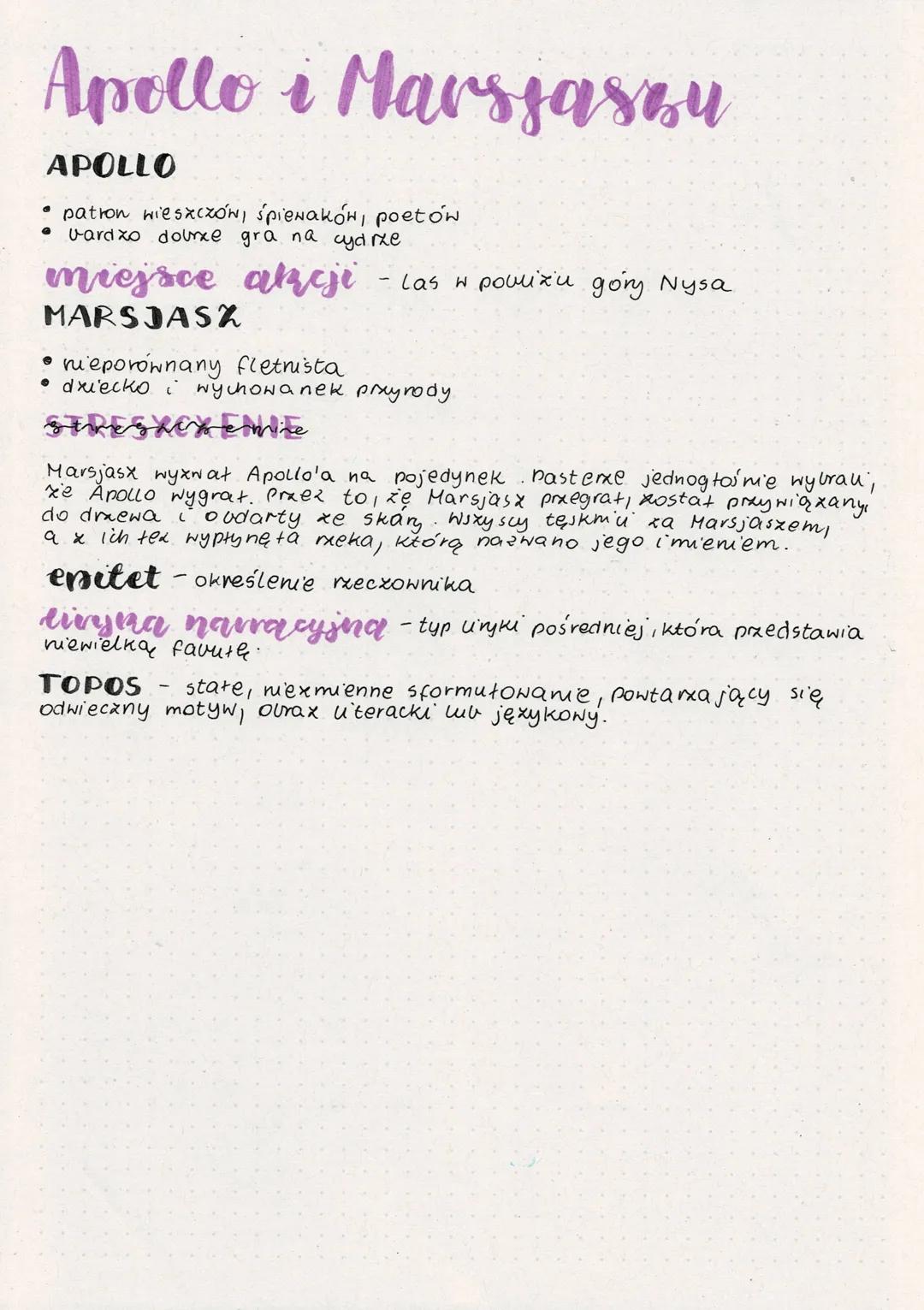 Mit o Apollo i Marsjaszu
