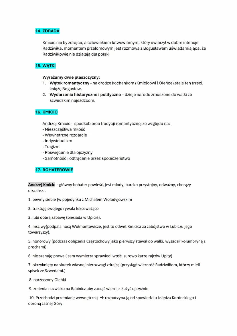 1. MOTYWY
- miłości
- patriotyzmu
- przemiany bohat
- walki, zdrady
- władcy
2. GENEZA I GATUNEK UTWORU
POTOP
Potop ukazywał się jako powieś
