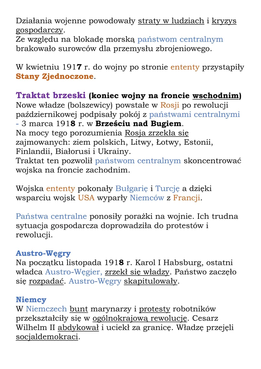 Na frontach I wojny
światowej
K1 7, NE
Przyczyny I wojny światowej:
- narastająca wrogość między państwami trójprzymierza i
trójporozumienia