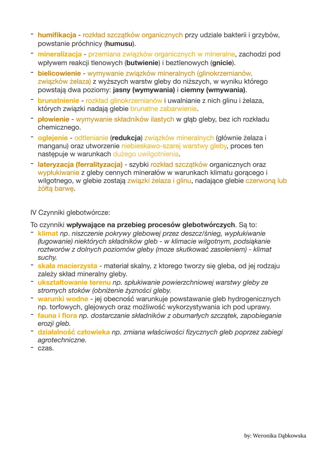 Temat: Gleba i procesy ją kształtujące
I Gleba i jej składniki:
pedosfera -powierzchniowa warstwa skorupy ziemskiej składająca się z części
