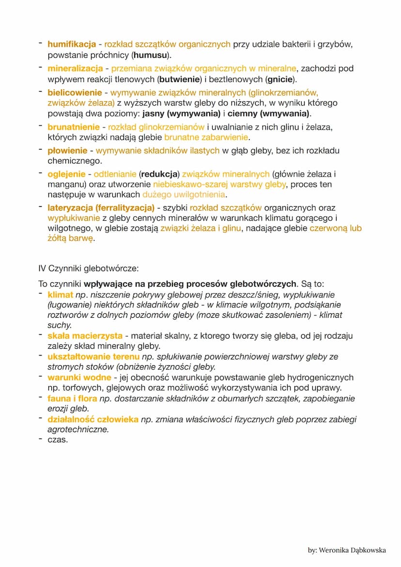 Temat: Gleba i procesy ją kształtujące
I Gleba i jej składniki:
pedosfera -powierzchniowa warstwa skorupy ziemskiej składająca się z części
