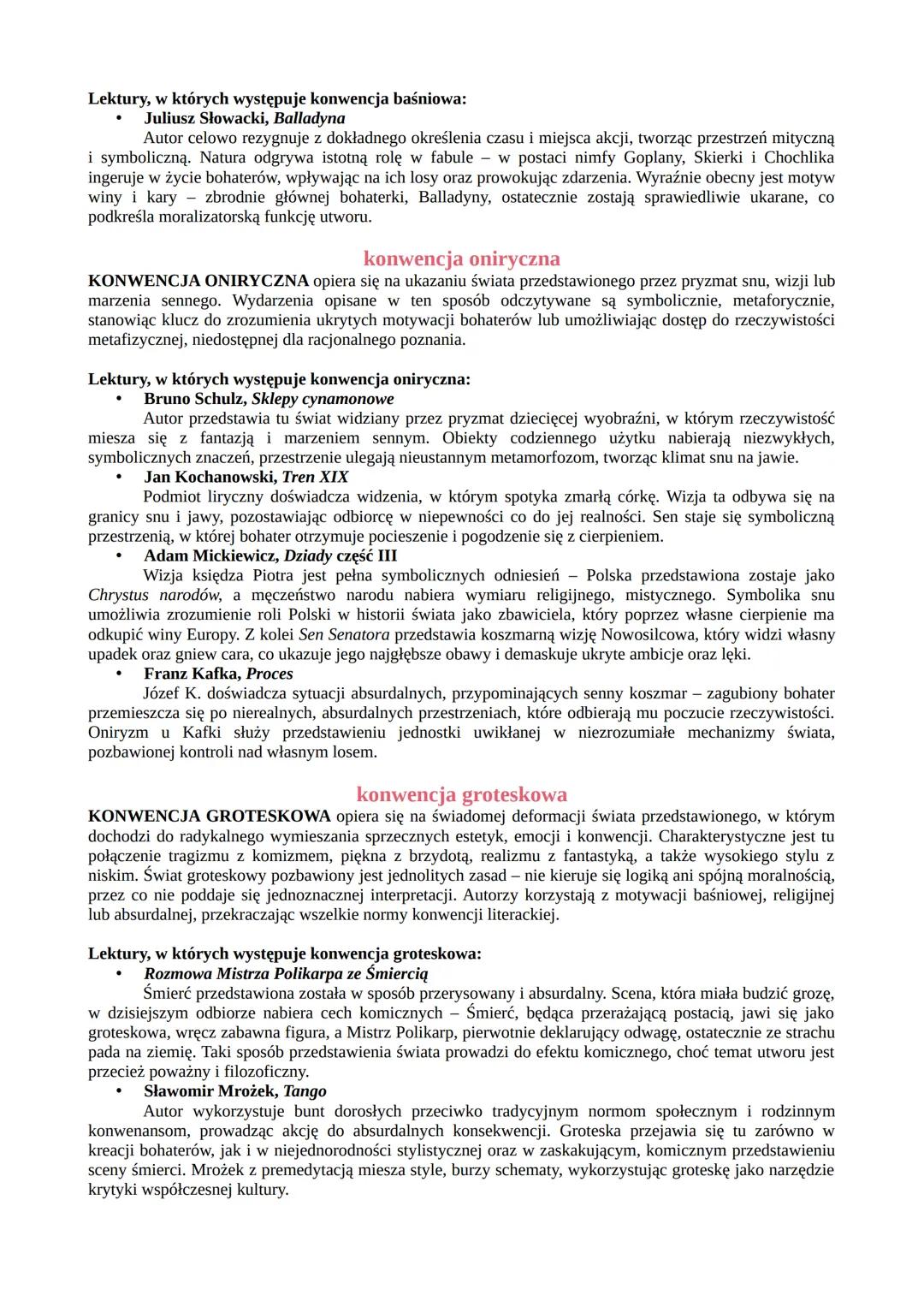 konwencja literacka
KONWENCJA LITERACKA ro rodzaj umowy zawartej między autorem a czytelnikiem, która opiera się
na zestawie określonych nor