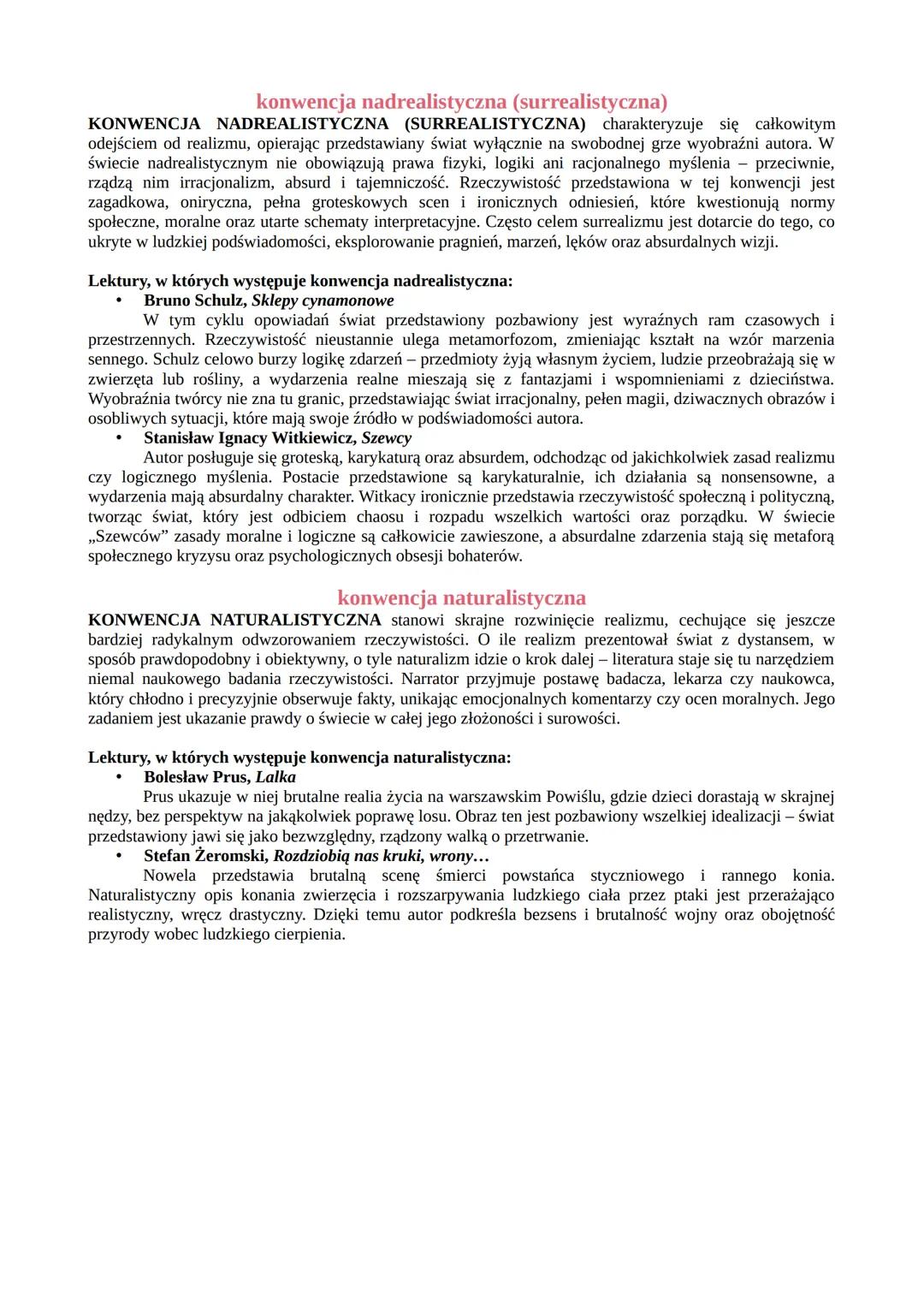 konwencja literacka
KONWENCJA LITERACKA ro rodzaj umowy zawartej między autorem a czytelnikiem, która opiera się
na zestawie określonych nor