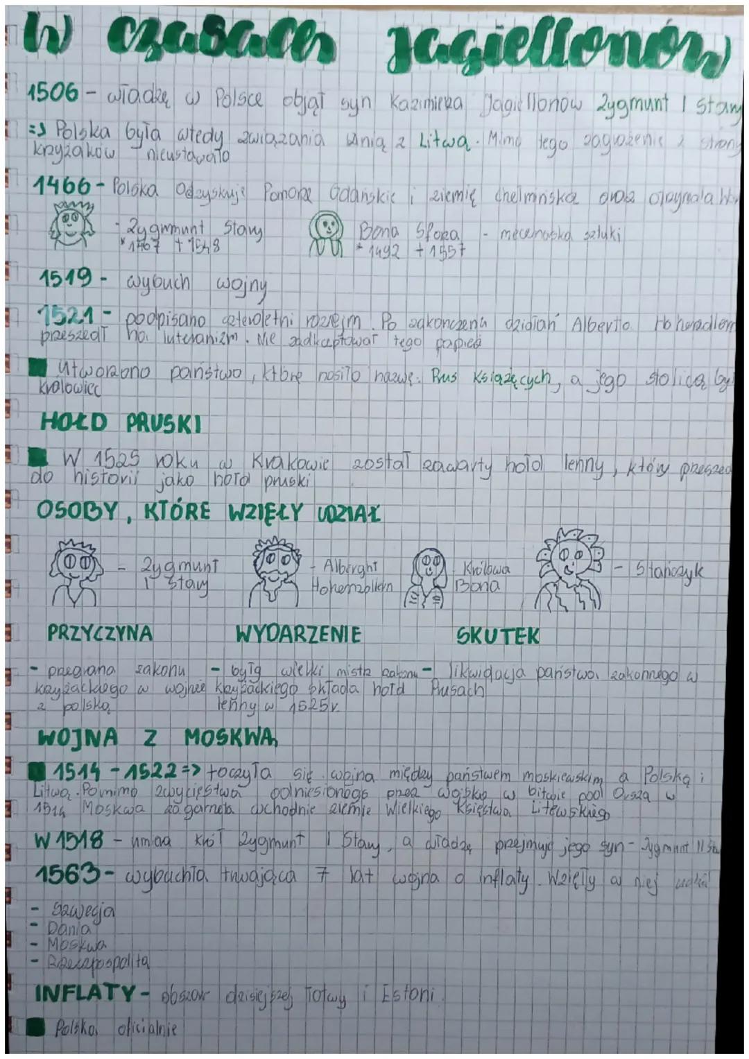 W czasach Jagiellonon
1506- władkę w Polsce objął syn Kazimirka Jagiellonow Zygmunt I Stan
11=1 Polska była wtedy związania Anią 2 Litwą. Mi