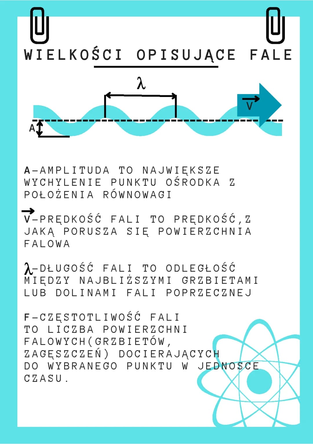 Parametry Fal: Amplituda, Prędkość, Energia i Więcej