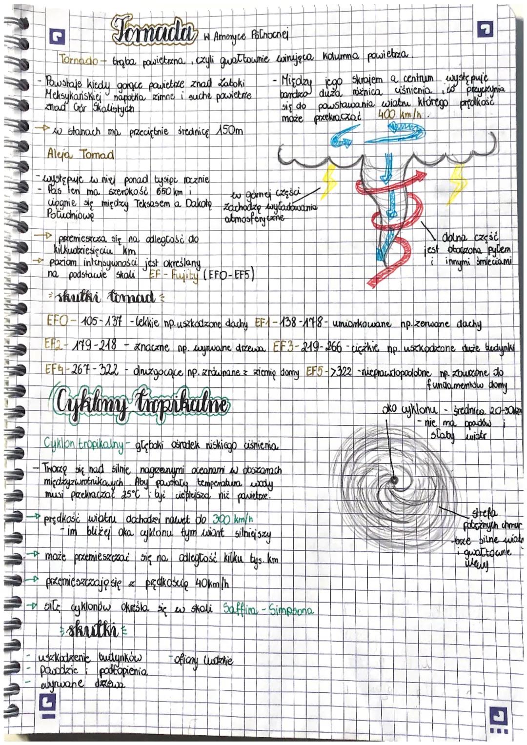 # Tomada w Ameryce Palnocnej

Tornacio-brąba powietrzna, czyli gwałtownie uinująca kolumna powietrza.

-Powstaje kiedy gon
dy gorące powietr