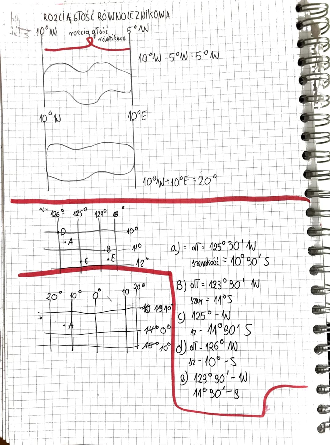 geografia
• (°)
1⁰=60
1' = 60
O
S
N
równiko
S
12°N
WSPÓTRZĘDNE
GEOGRAFICZNE
ди
5°
Nounik
RO2CIA 6TOSC POTUDNIKOWA
S
5°S
równolez miki
rozcią