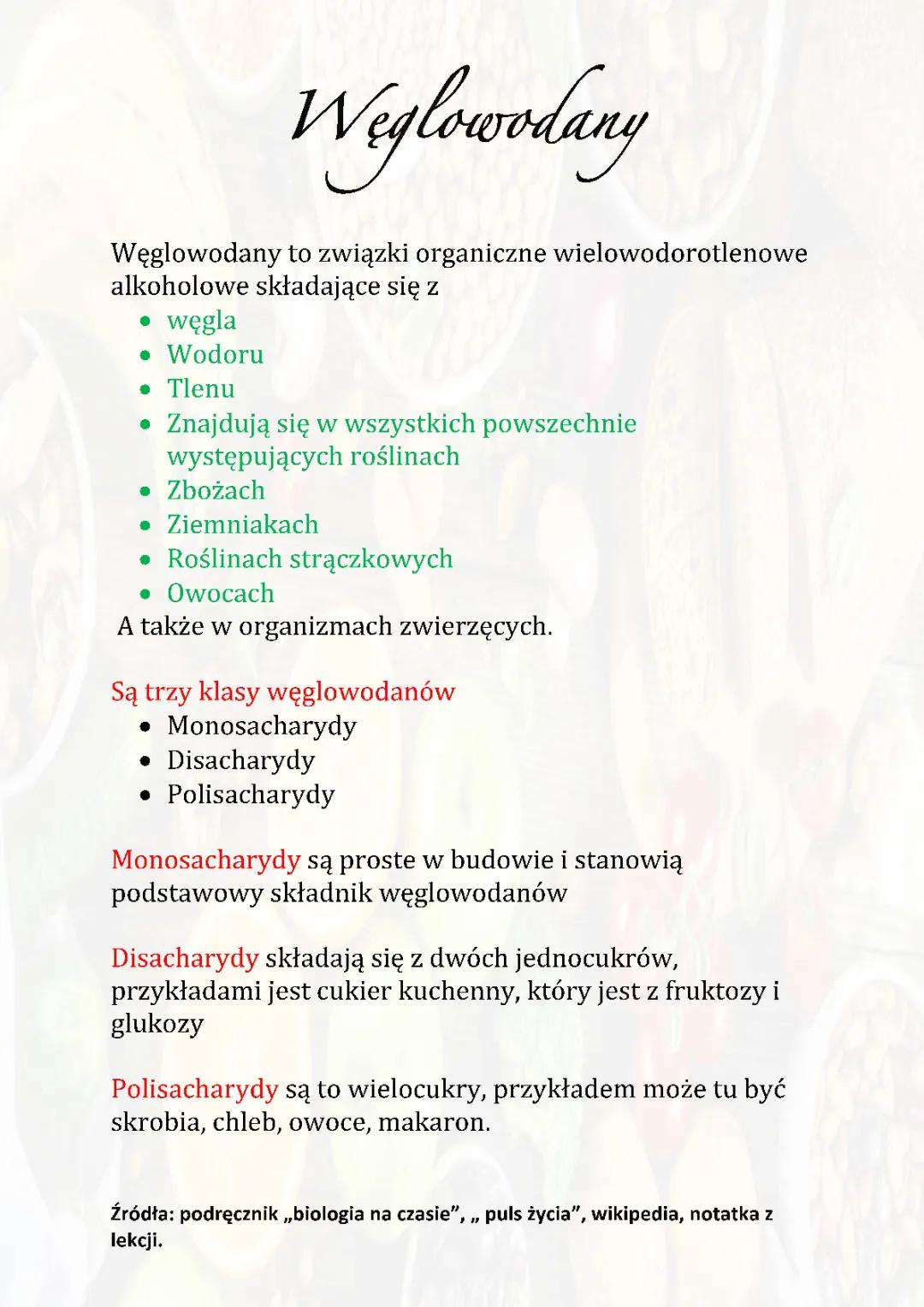 Węglowodany 