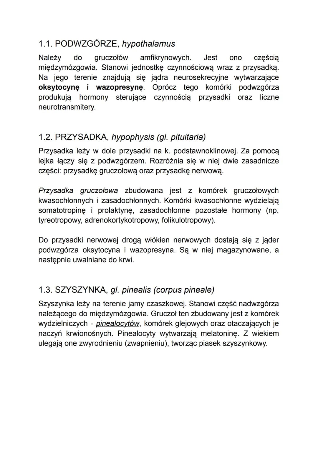 GRUCZOŁY DOKREWNE
(glandulae endocringe)
(Anatomia i fizjologia zwierząt)
Gruczoły dokrewne charakteryzuje silne ukrwienie. Ich wydzieliny, 