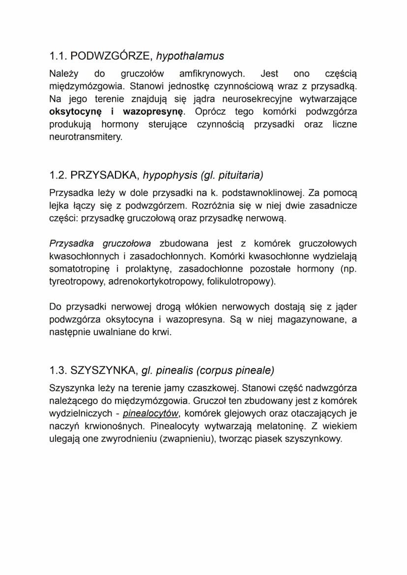 GRUCZOŁY DOKREWNE
(glandulae endocringe)
(Anatomia i fizjologia zwierząt)
Gruczoły dokrewne charakteryzuje silne ukrwienie. Ich wydzieliny, 