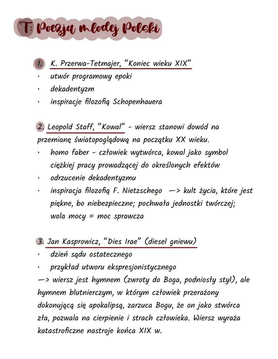 Poezja młodej Polski