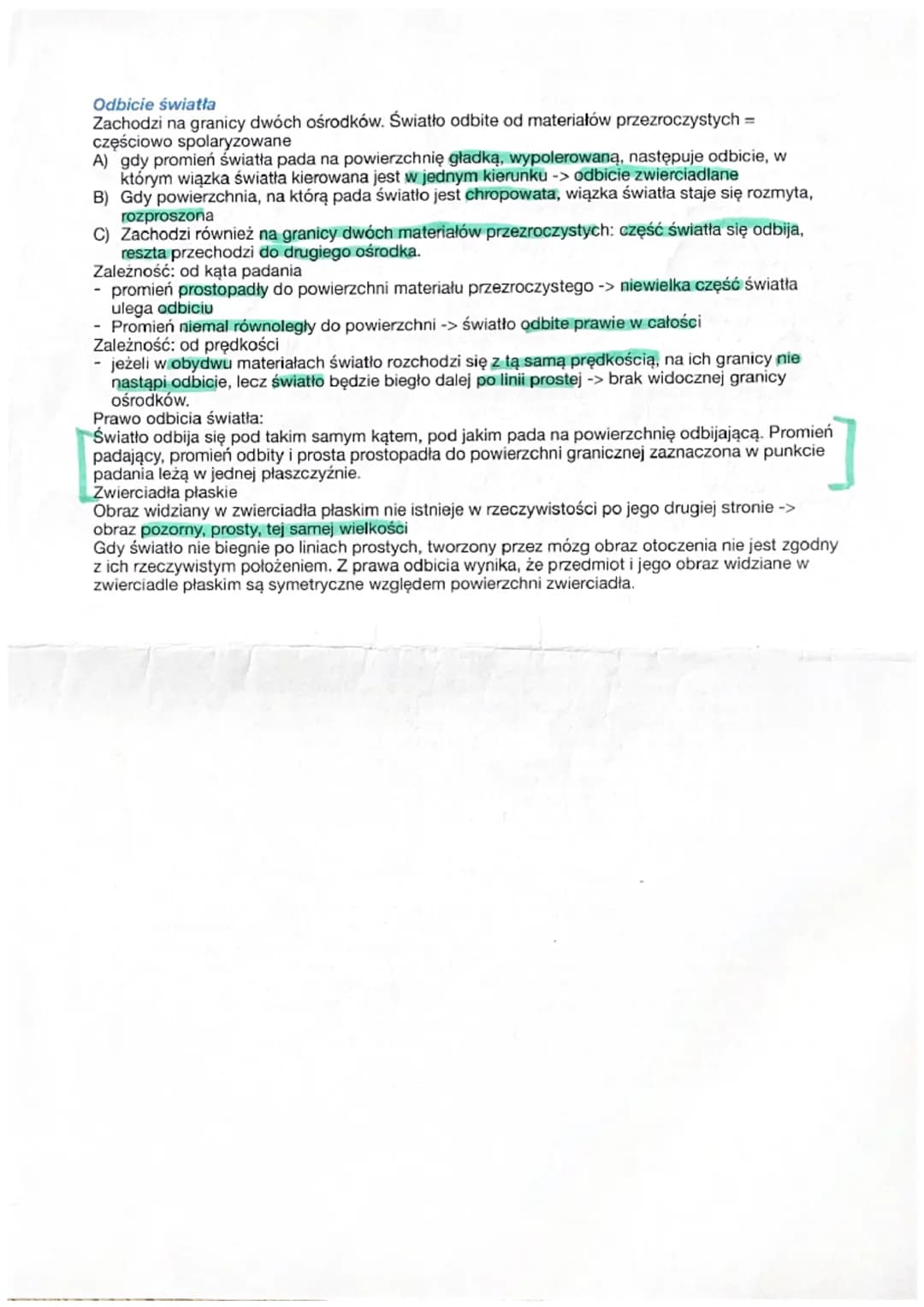 Światło jako fala - ma dwoistą naturę
Dualizm kompuskularno- falowy (zachowuje się jak fala lub strumień cząstek)
Dowody na falowość:
interf