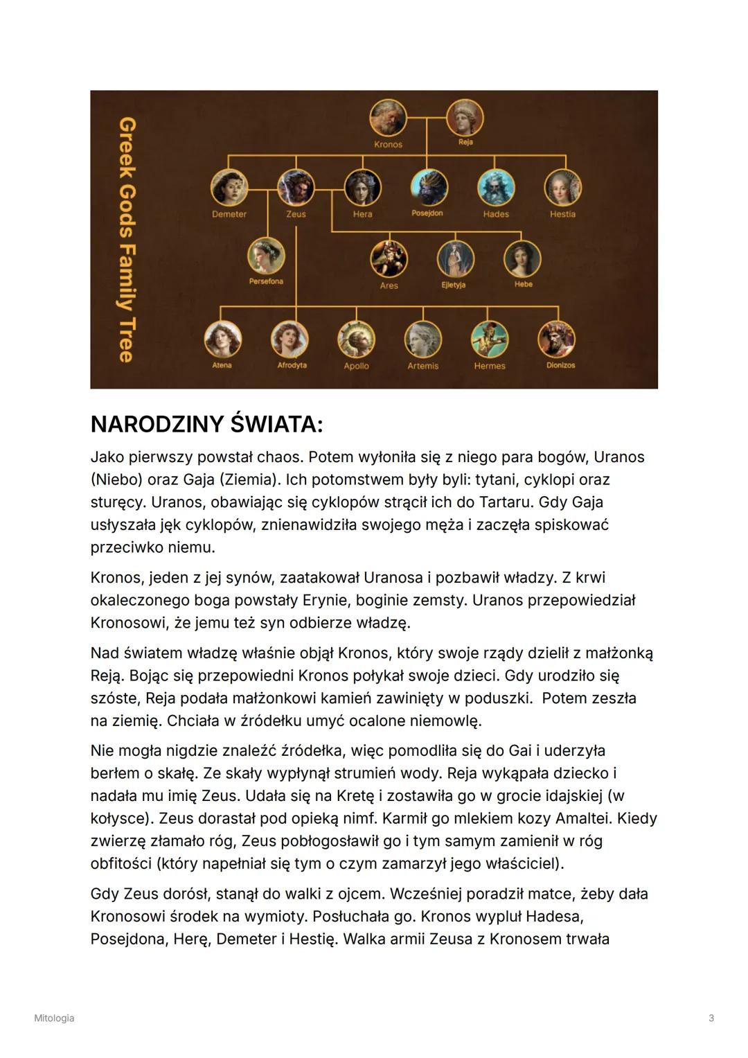 Mitologia
Mitologia
Tags
Antyk
Select
Obowiązuje na mature
Umiem
Mit - opowieść wyrażająca i porządkująca wierzenia jakiejś społeczności.
Te