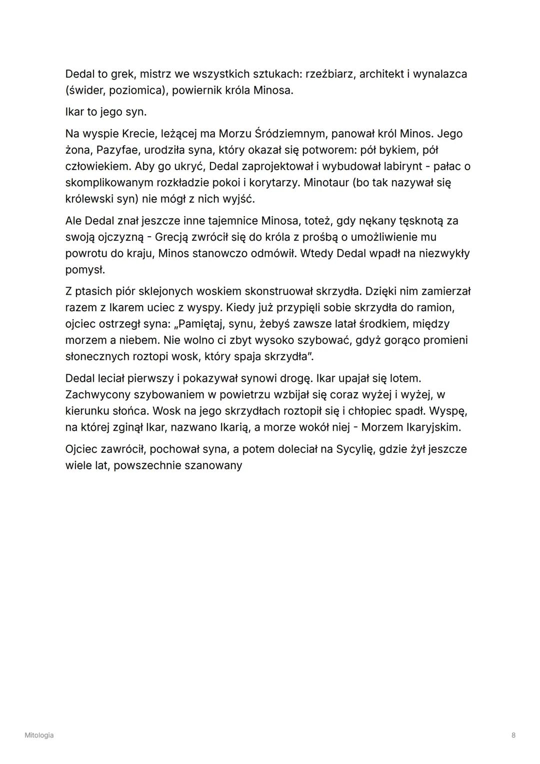 Mitologia
Mitologia
Tags
Antyk
Select
Obowiązuje na mature
Umiem
Mit - opowieść wyrażająca i porządkująca wierzenia jakiejś społeczności.
Te