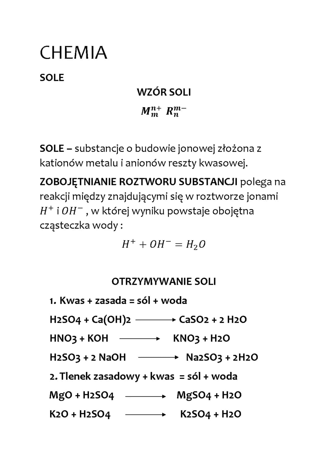Jak otrzymać sól i co to jest dysocjacja elektrolityczna?