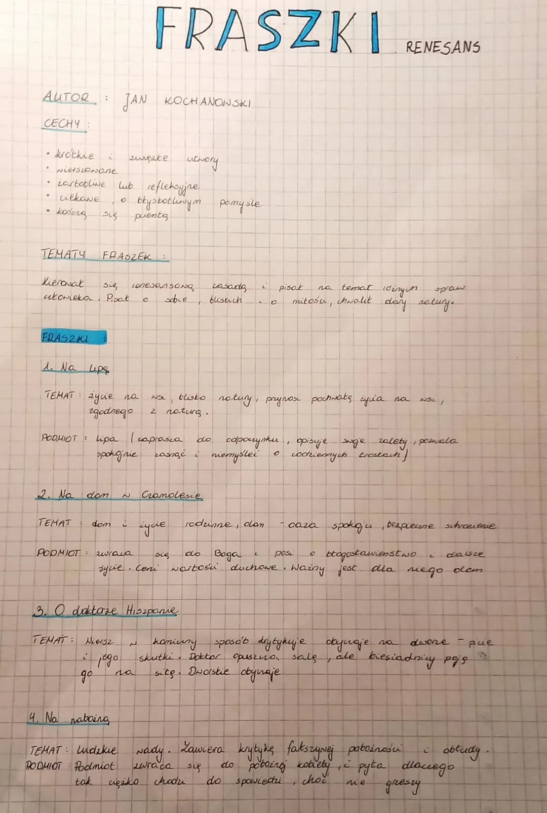 AUTOR:
CECHY:
.
.
.
krótkie
wierszowane
iartobliwe
ciekawe
koring się
FRAS2KI
2
1. Na Lipe
2. Na
TEMATY
Kierovak
się
conesonsong
ukowieka. P