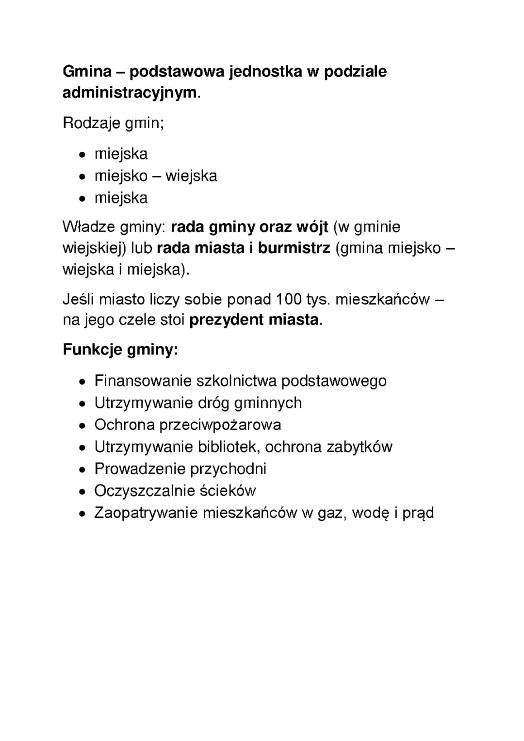 Najważniejsze zadania gminy i samorządu terytorialnego 🏘️
