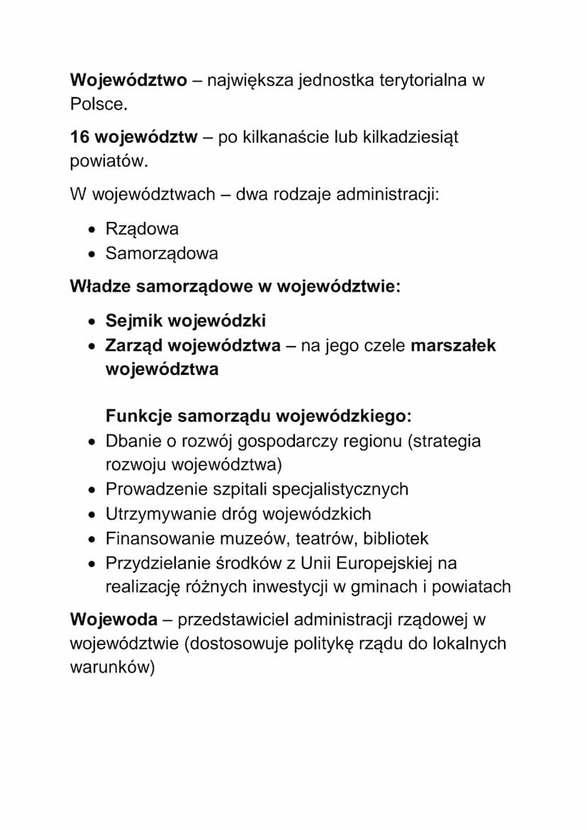 Gmina - podstawowa jednostka w podziale
administracyjnym.
Rodzaje gmin;
miejska
miejsko - wiejska
• miejska
Władze gminy: rada gminy oraz wó