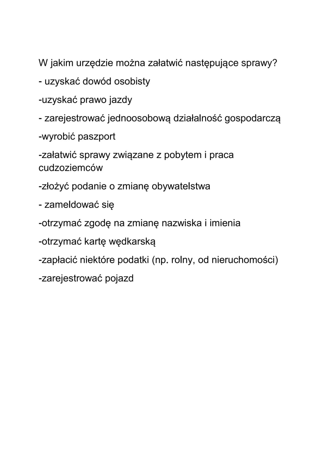 Gmina - podstawowa jednostka w podziale
administracyjnym.
Rodzaje gmin;
miejska
miejsko - wiejska
• miejska
Władze gminy: rada gminy oraz wó