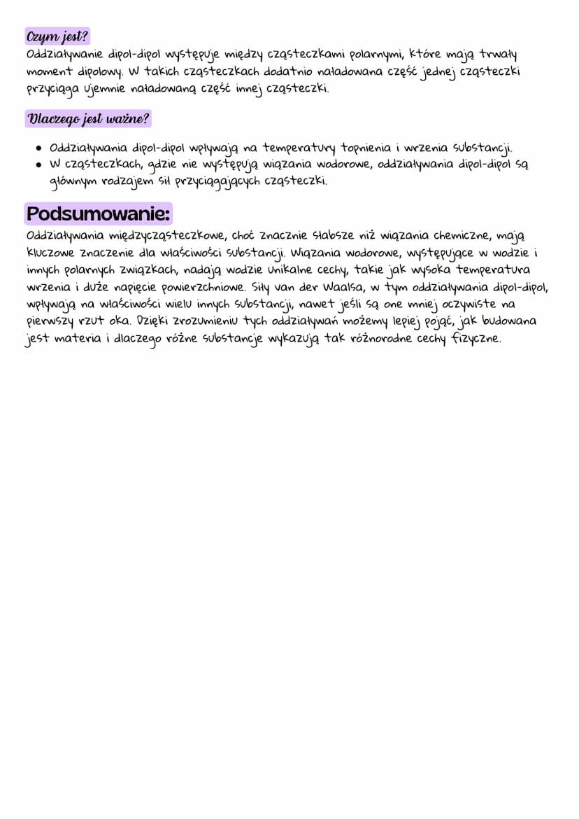 --- OCR Start ---
Oddziaływania między cząsteczkowe
1. Wiązania wodorowe
HH
0
H
HO
Czym są?
Wiązania wodorowe to szczególny rodzaj oddziaływ