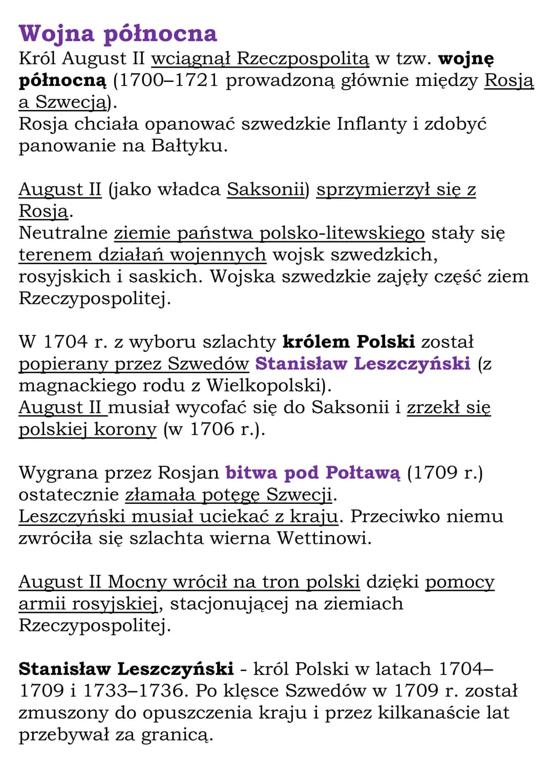 Polska w XVIII wieku
Dział V kl. 6
Rzeczpospolita w okresie
kryzysu - czasy saskie
Początki unii polsko-saskiej
Saksonia - jedno z bogatszyc