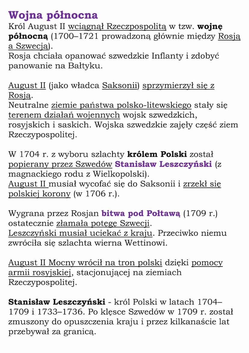 Polska w XVIII wieku
Dział V kl. 6
Rzeczpospolita w okresie
kryzysu - czasy saskie
Początki unii polsko-saskiej
Saksonia - jedno z bogatszyc