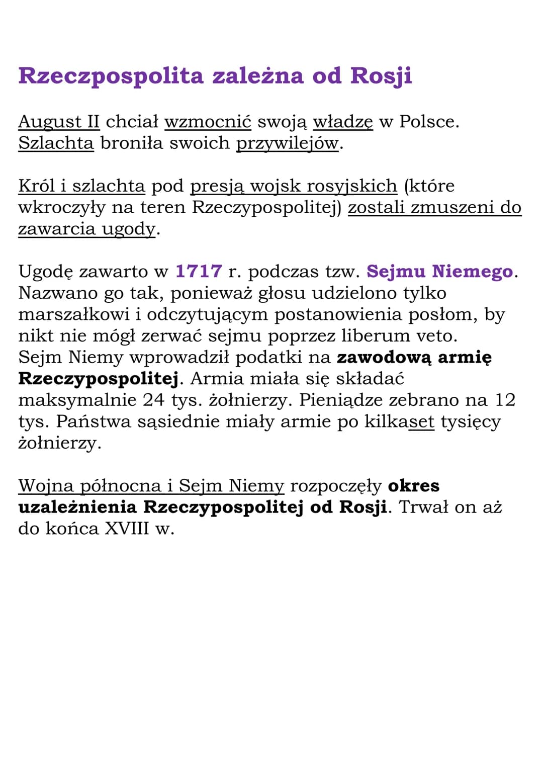 Polska w XVIII wieku
Dział V kl. 6
Rzeczpospolita w okresie
kryzysu - czasy saskie
Początki unii polsko-saskiej
Saksonia - jedno z bogatszyc