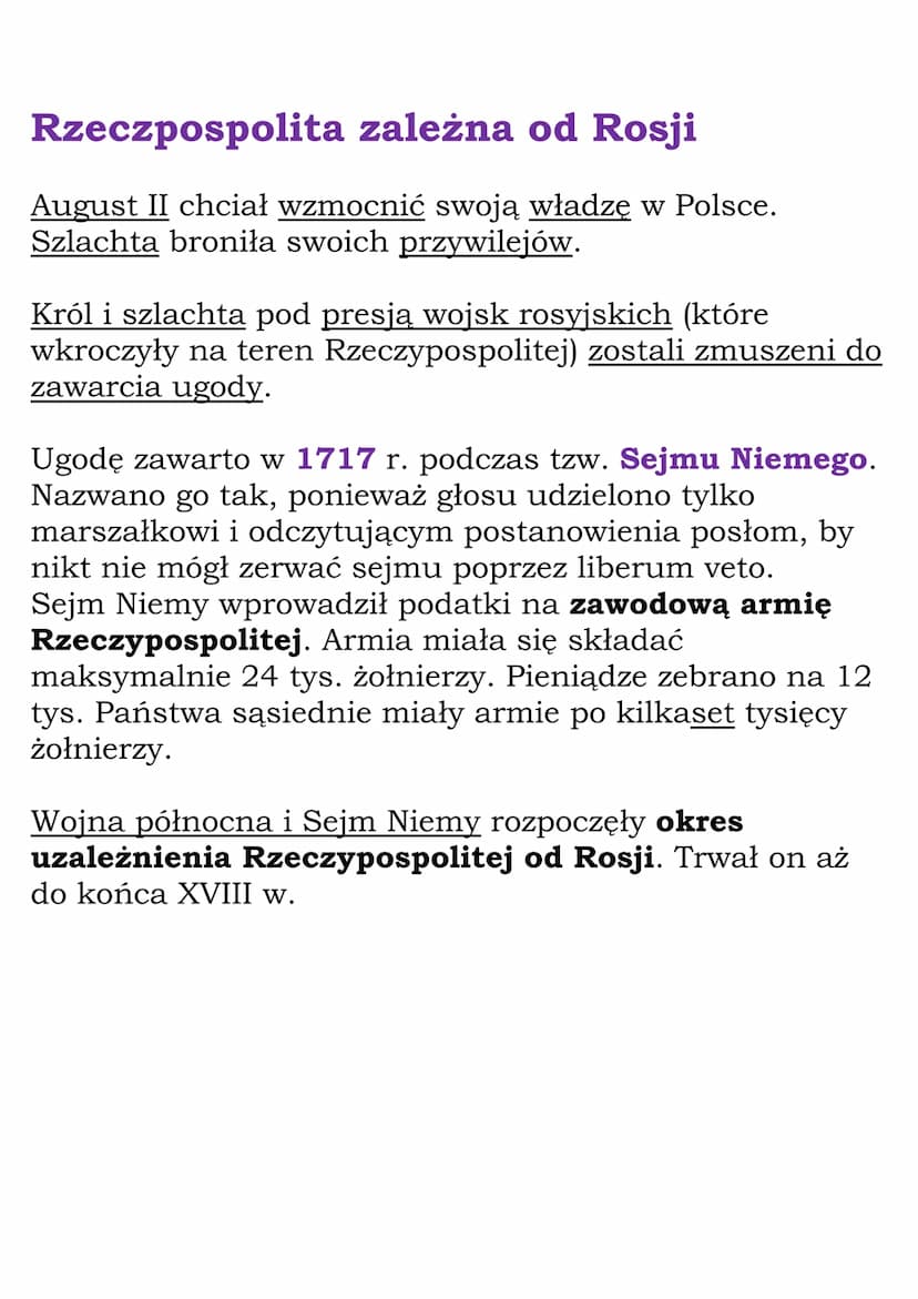Polska w XVIII wieku
Dział V kl. 6
Rzeczpospolita w okresie
kryzysu - czasy saskie
Początki unii polsko-saskiej
Saksonia - jedno z bogatszyc