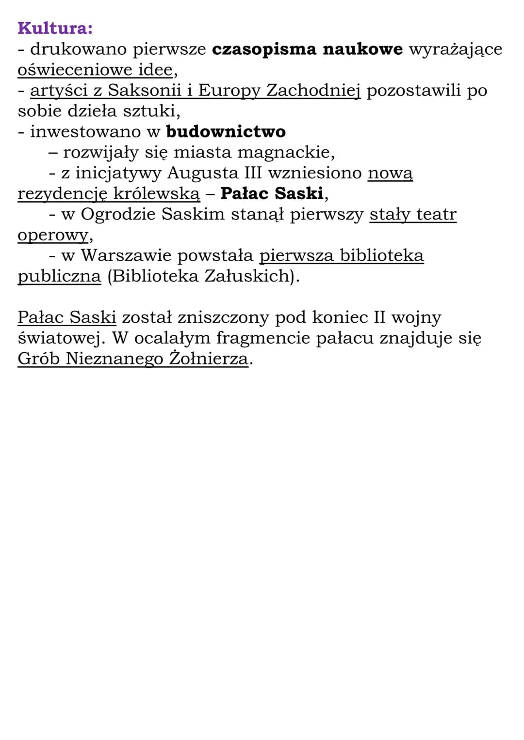 Czasy saskie: Najważniejsze informacje, ciekawostki i wojny