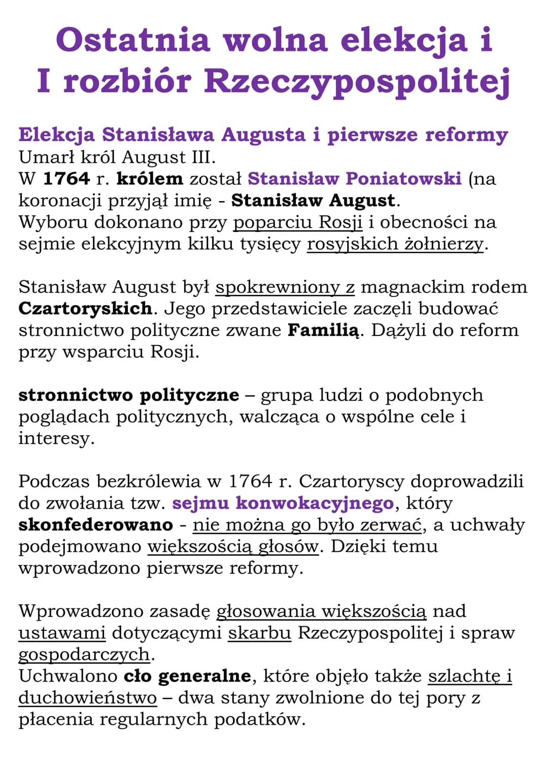 Polska w XVIII wieku
Dział V kl. 6
Rzeczpospolita w okresie
kryzysu - czasy saskie
Początki unii polsko-saskiej
Saksonia - jedno z bogatszyc