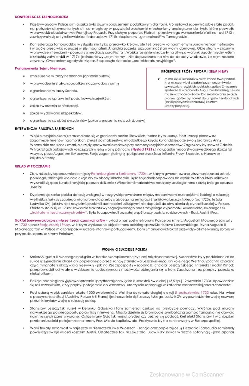 UNIA POLSKO-SASKA
ELEKCJA AUGUSTA II MOCNEGO
CZASY SASKIE W RZECZPOSPOLITEJ
.
Śmierć Jana III Sobieskiegow 1696 r. zapoczątkowała okres bezk