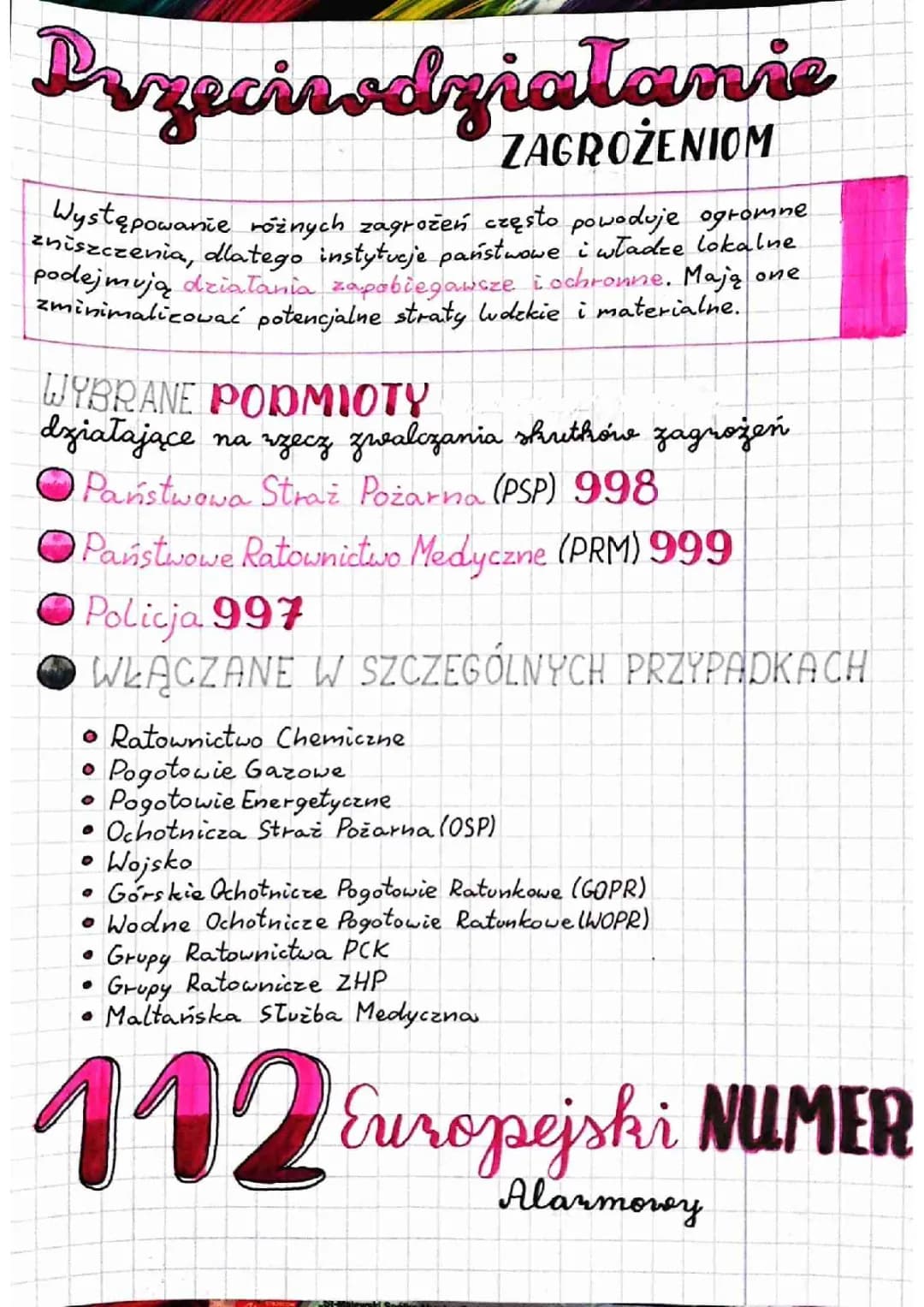 W jaki sposób można przeciwdziałać zagrożeniom? Jakie służby i działania naprawcze