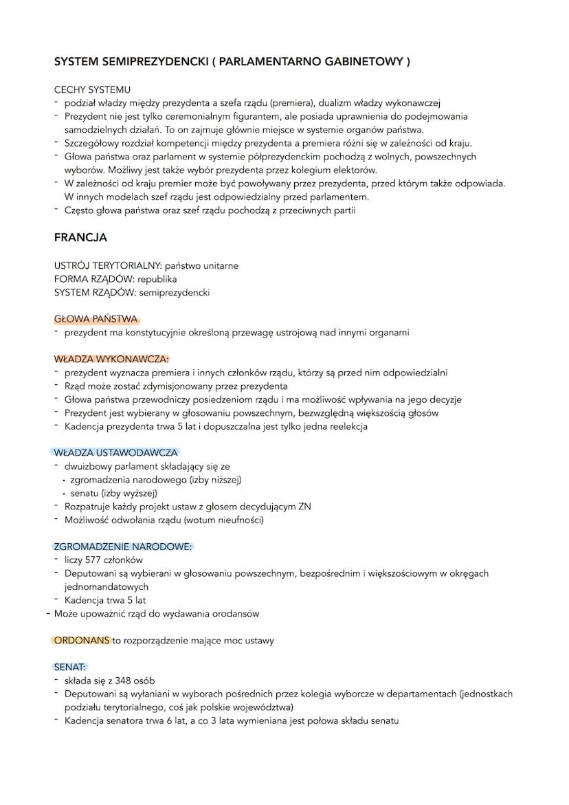 
<h2 id="systemprezydenckiaparlamentarnogabinetowy">System prezydencki a parlamentarno-gabinetowy</h2>
<h3 id="systemprezydencki">System pre