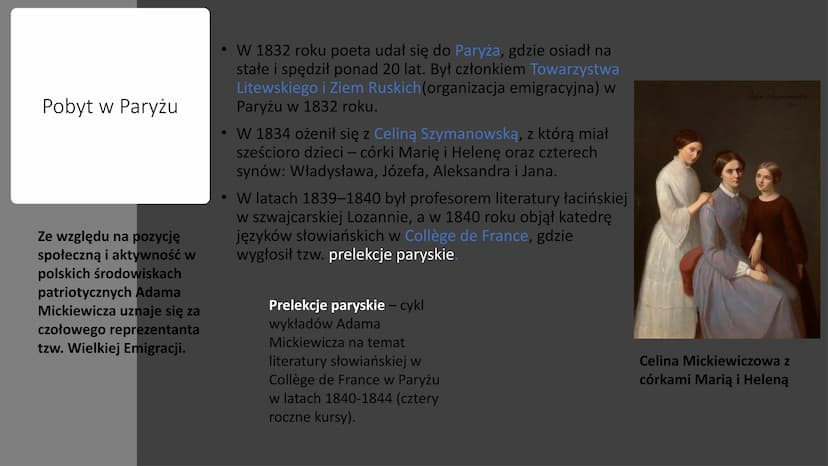 Adam Mickiewicz
- Król polskiego romantyzmu TIMI
Dom Adama
Mickiewicza w
Nowogródku
Dzieciństwo
• Adam Mickiewicz urodził się 24 grudnia 179