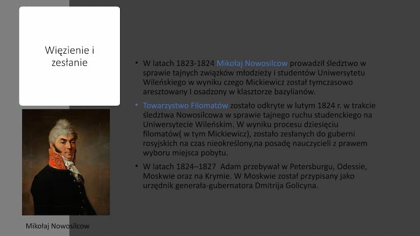 Adam Mickiewicz
- Król polskiego romantyzmu TIMI
Dom Adama
Mickiewicza w
Nowogródku
Dzieciństwo
• Adam Mickiewicz urodził się 24 grudnia 179