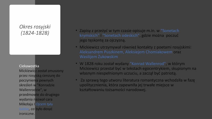 Adam Mickiewicz
- Król polskiego romantyzmu TIMI
Dom Adama
Mickiewicza w
Nowogródku
Dzieciństwo
• Adam Mickiewicz urodził się 24 grudnia 179