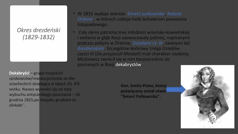 Adam Mickiewicz
- Król polskiego romantyzmu TIMI
Dom Adama
Mickiewicza w
Nowogródku
Dzieciństwo
• Adam Mickiewicz urodził się 24 grudnia 179