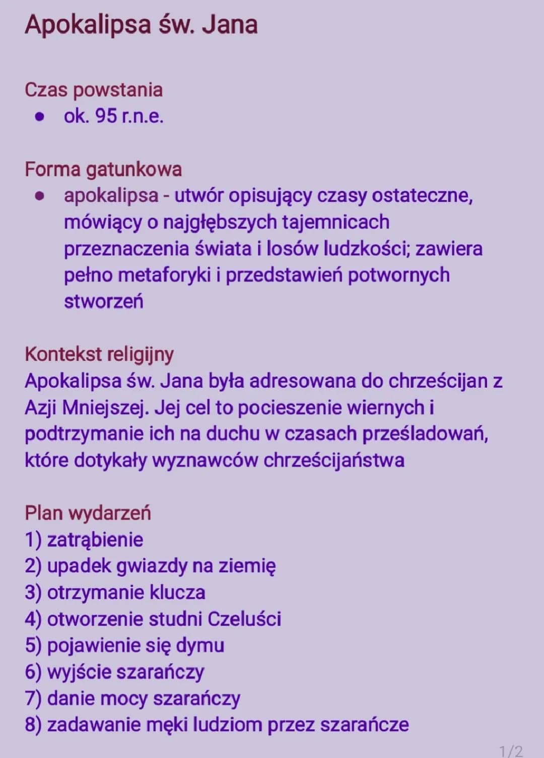 Analiza Apokalipsy Św. Jana: Znaki, Symbole i Plan Wydarzeń