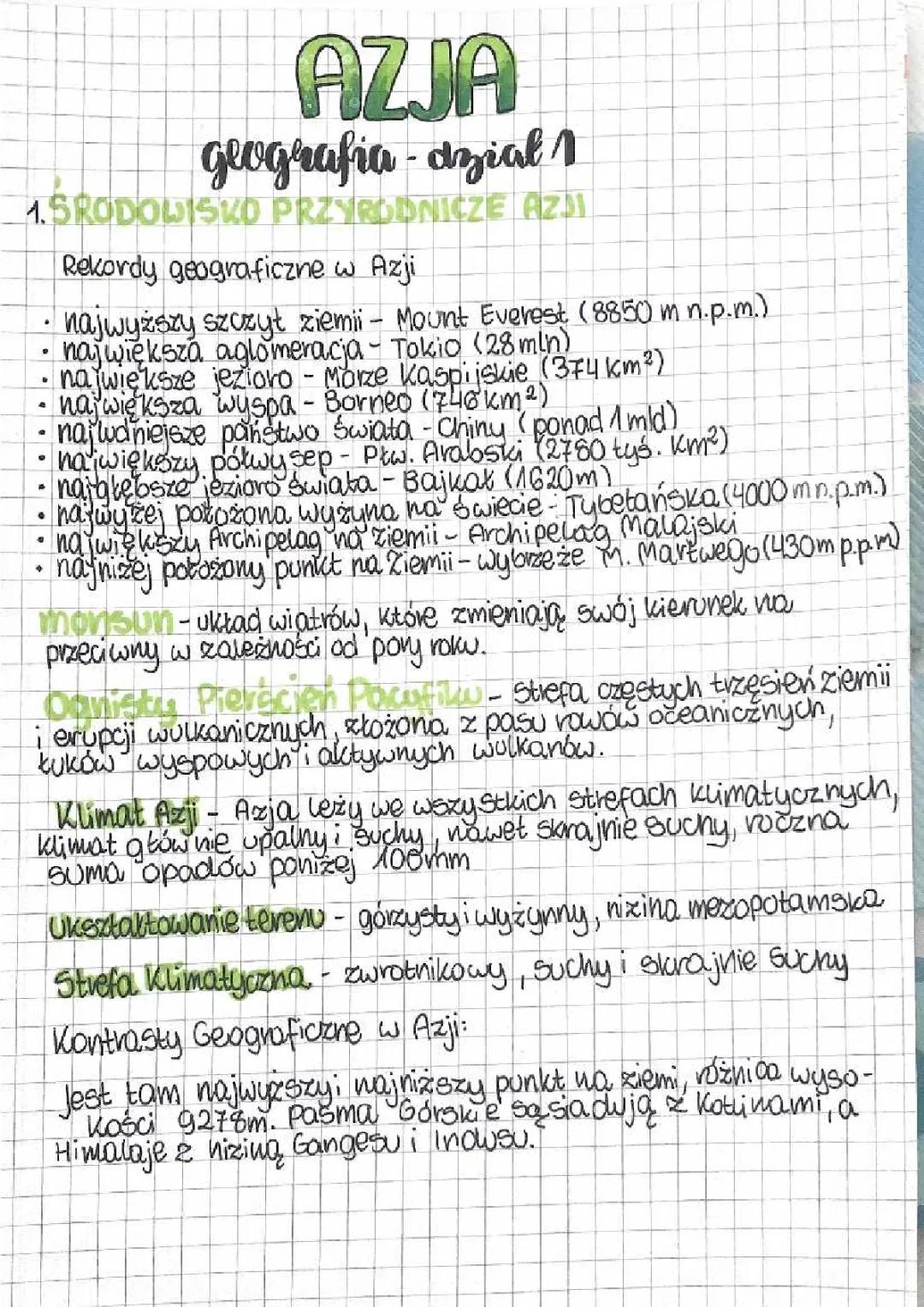 Środowisko Azji: Kluczowe Informacje i Ciekawostki