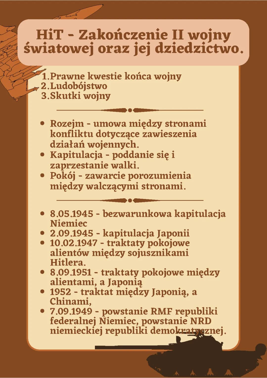 Skutki 2 wojny światowej dla Polski i świata: Kapitulacja Niemiec i koniec wojny