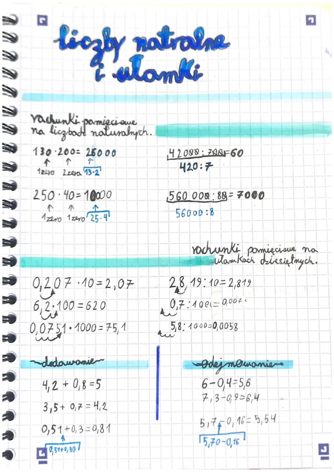 liczby natralne
& ułamki
rachunki pamięci que
na liczbach naturalnych.
130-200- 26000
个
个
1zero Izera 13-2
250-40-10000
↑
↑
1zero 1zero 25.4