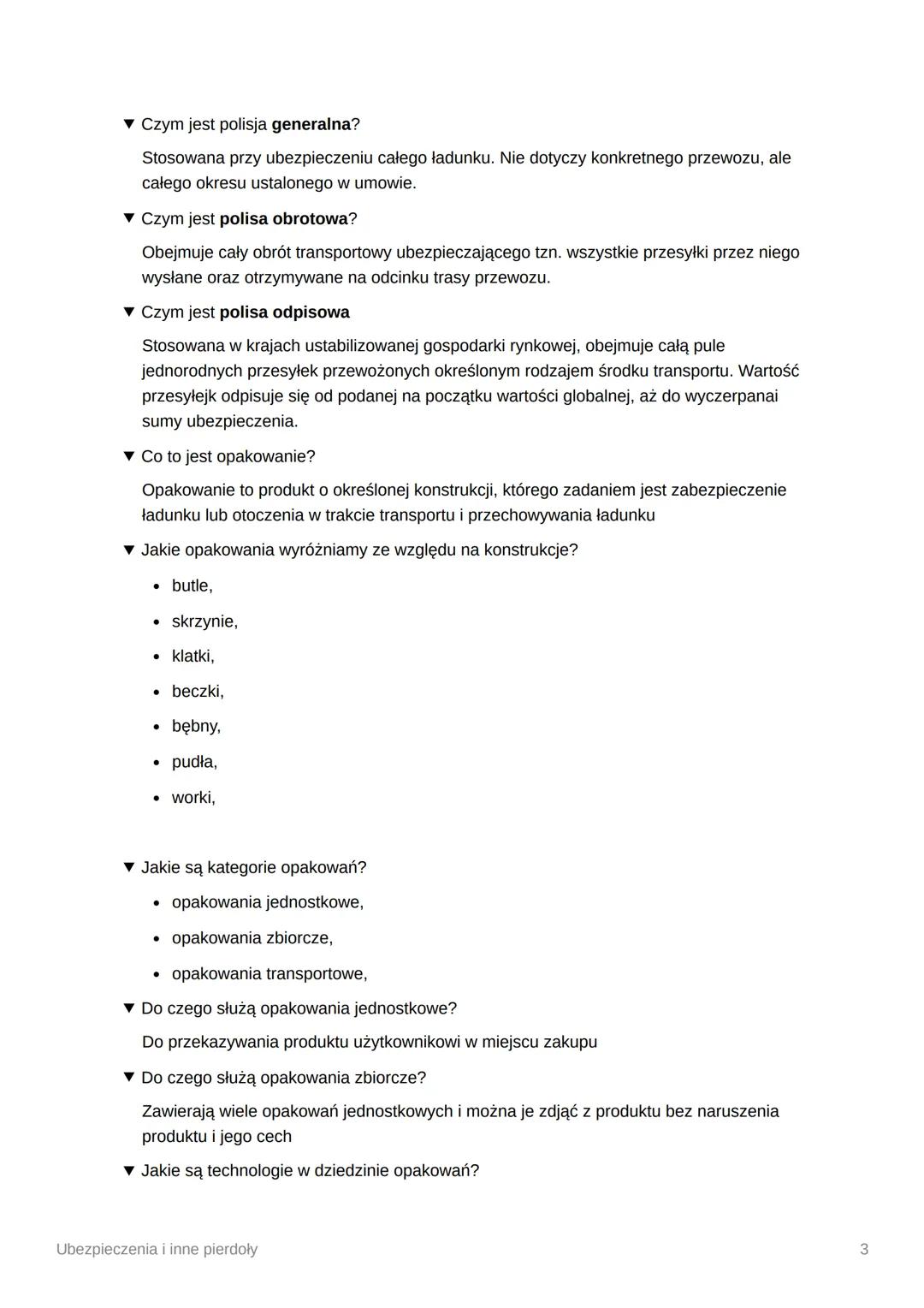 Ubezpieczenia i inne pierdoły
Jednostka
▼ Co to jest ubezpieczenie?
Ubezpieczenie ma na celu ochronę przed ryzykiem, zapewnia pokrycie potrz