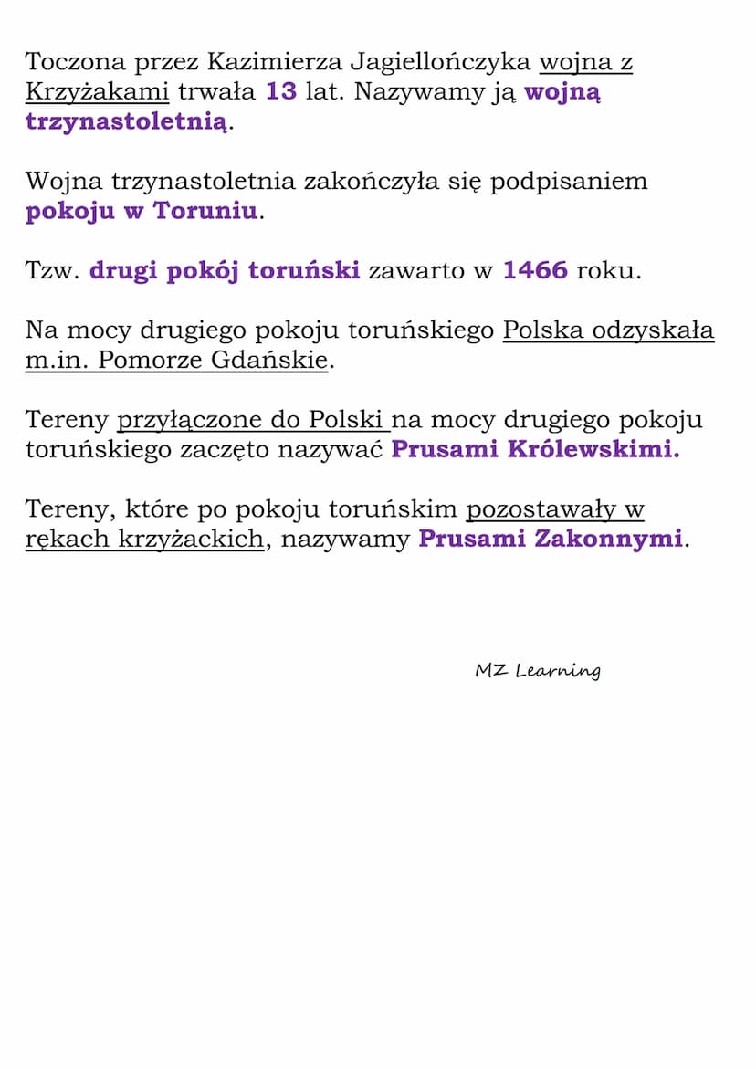 Synowie Jagiełły
Po śmierci Władysława Jagiełły królem Polski został jego
syn Władysław.
Władysława, syna Władysława Jagiełły, nazywamy
Warn