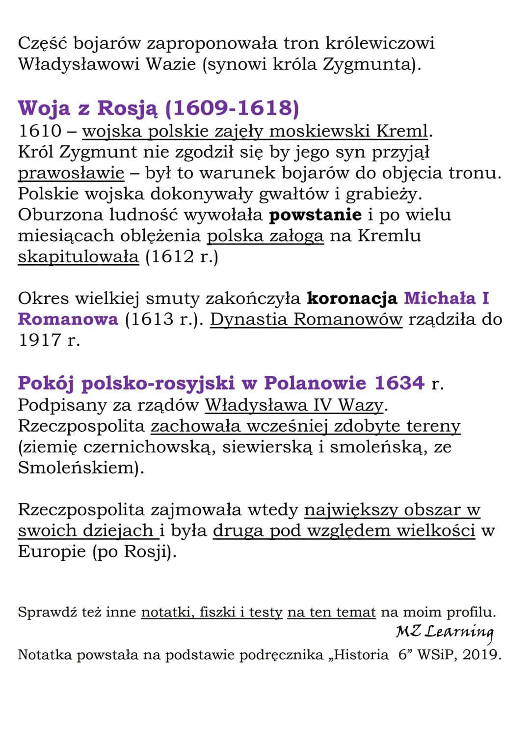 Początki panowania
Wazów i wojny z Rosją
Polscy królowie od 1573 r. do końca w. XVIII (upadek
Rzeczypospolitej) byli królami elekcyjnymi
(wy
