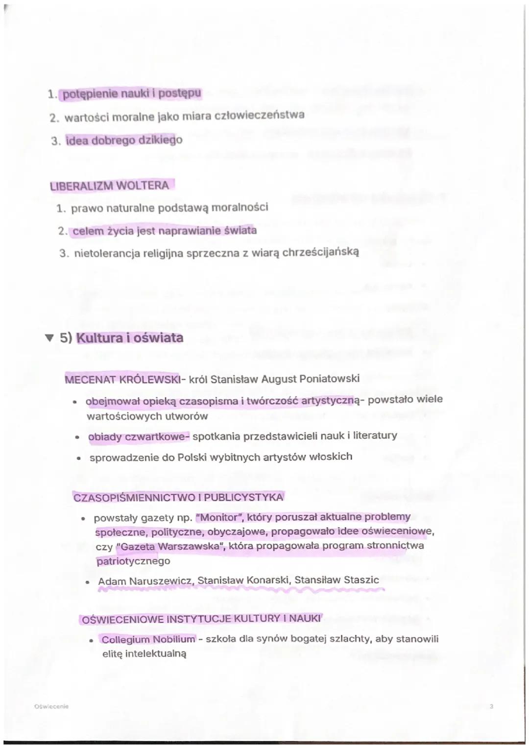 Oświecenie
Oświecenie
1) charakterystyka epoki: epoka, która uwierzyła w rozum jako najlepsze źródło
i narzędzie poznania; wiek rozumu; wiek