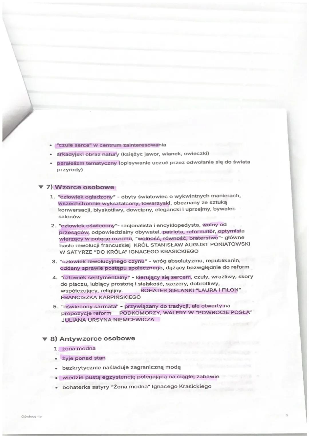 Oświecenie
Oświecenie
1) charakterystyka epoki: epoka, która uwierzyła w rozum jako najlepsze źródło
i narzędzie poznania; wiek rozumu; wiek