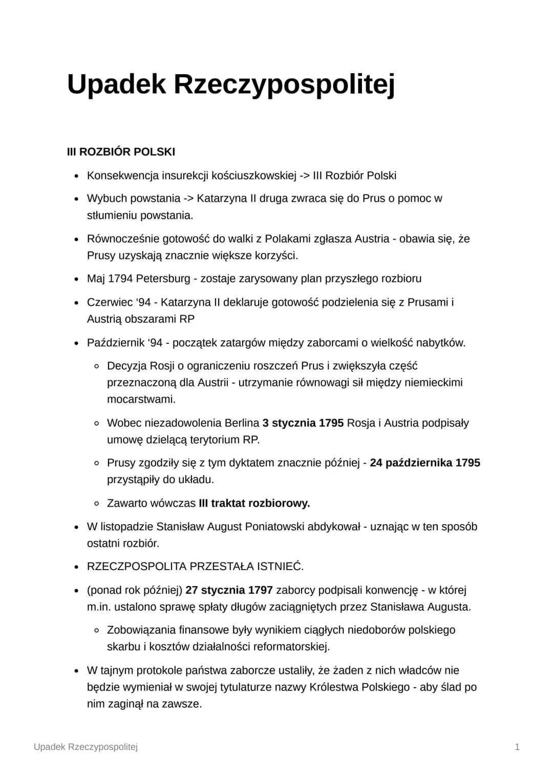 <h2 id="insurekcjakociuszkowskakrtko">Insurekcja kościuszkowska krótko:</h2>
<p>W 1794 roku wybuchło powstanie kościuszkowskie, które spowod